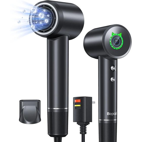 Totmizby Sèche-cheveux professionnel à haute vitesse, 1600W, 110000 tr/min, sans balais, souffleur froid et chaud, faible bruit, salon à domicile, séchage rapide