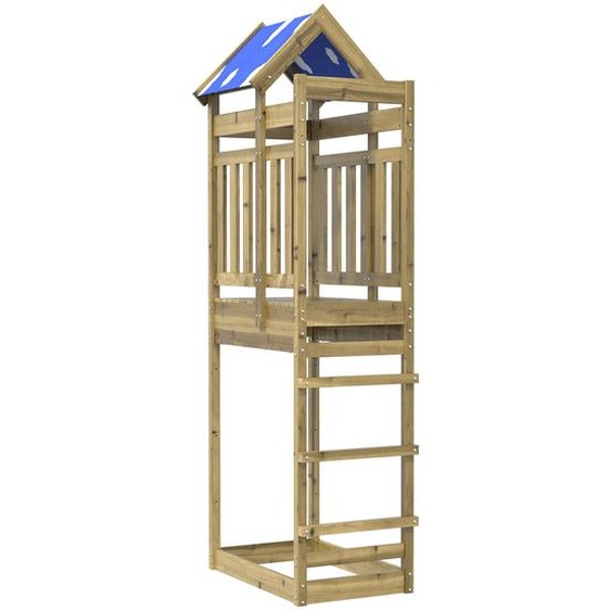 Tour de jeu Marron 52,5 x 85 x 239 cm Bois solide imprégné