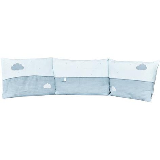 Tour De Lit Bébé En Coton Bleu