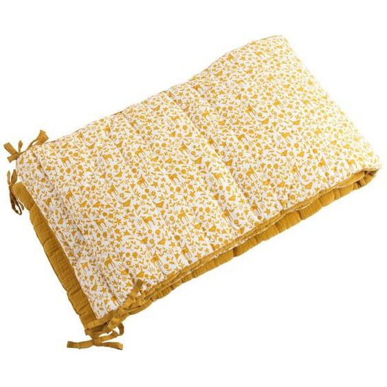 Tour De Lit Bébé En Coton Jaune