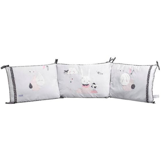 Tour De Lit Déhoussable En Coton - Miss Fleur De Lune Blanc