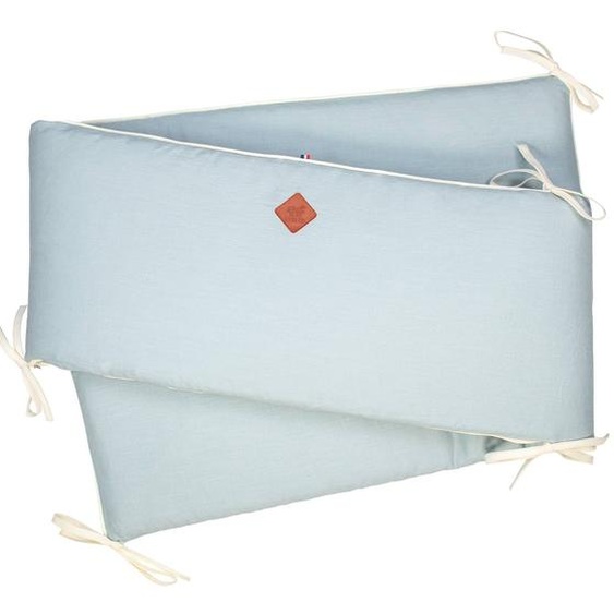 Tour De Lit Déhoussable Et Universel En Lin Vert De Gris