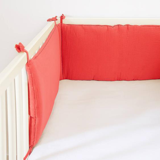 Tour De Lit En Coton Bio Fraise