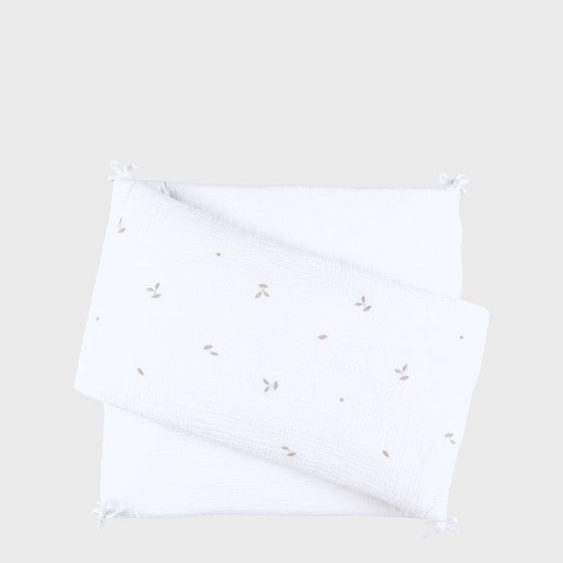 Tour De Lit Mousseline De Coton Bio Blanc