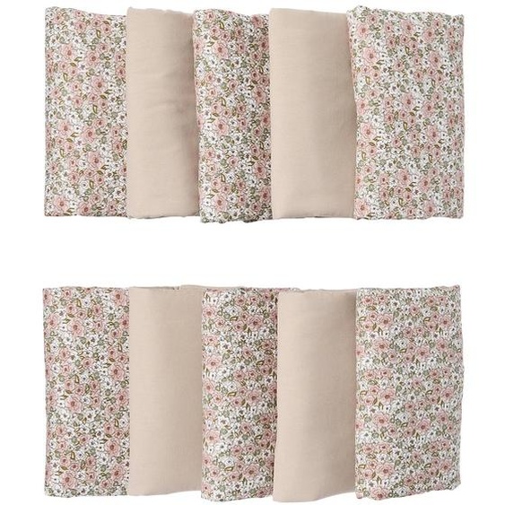 Tour De Lit Modulable Beige, Rose Thé, Marron