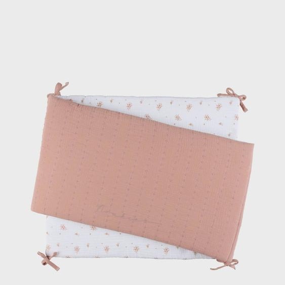 Tour De Lit Mousseline De Coton Bio Rose
