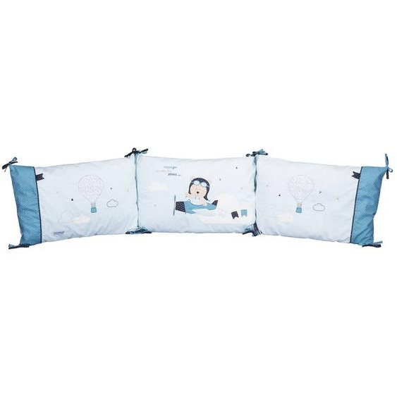 Tour De Lit Ou En Coton Bleu