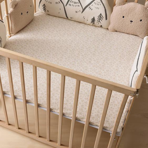 Tour de lit / Tour de parc coussins HYGGE beige imprimé