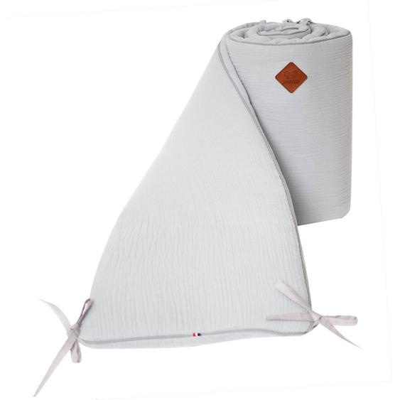 Tour De Lit Universel En Gaze De Coton Jeanne Gris Clair