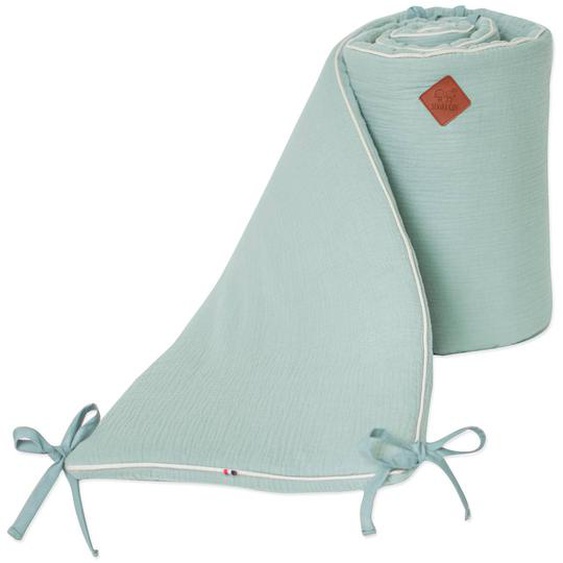 Tour De Lit Universel En Gaze De Coton Jeanne Vert De Gris