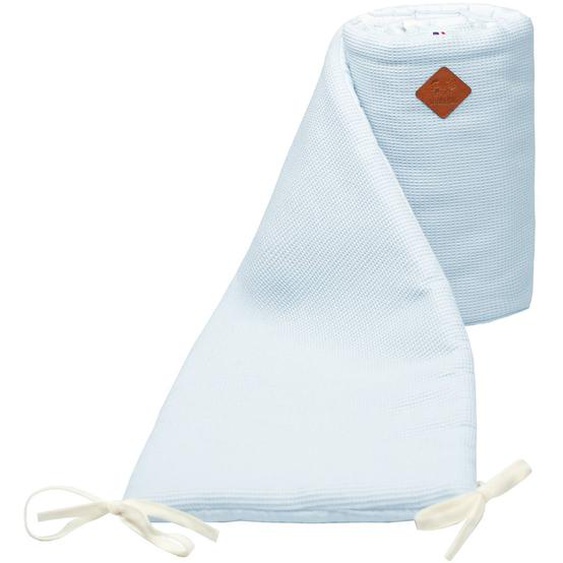 Tour De Lit Universel En Gaze De Coton Nid Dabeille Bleu