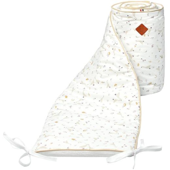 Tour De Lit Universel En Gaze De Coton Sidonia Sidonia, Beige, Écru, Blanc