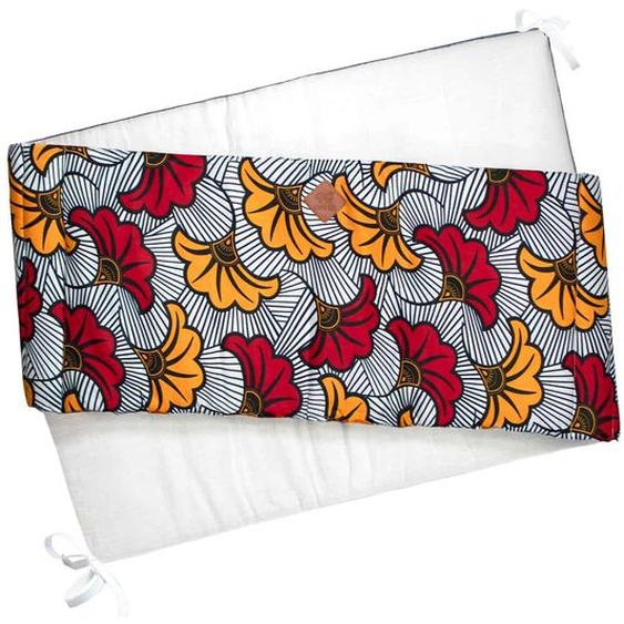 Tour De Lit Universel Wax Fleurs De Mariage Rouge