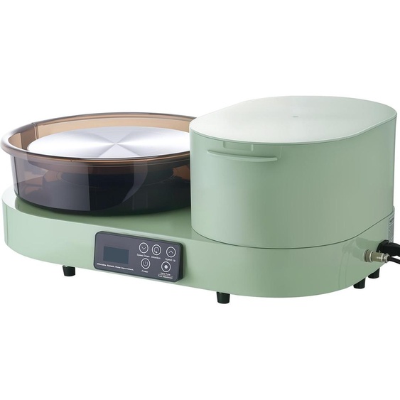 Tour de potier électrique SucceBuy 450 W, tour de potier avec plateau tournant en aluminium de 28 cm, pédale et vitesse réglable de 30 à 300 tr/min, boîtier robuste en aluminium, idéal pour les amateurs dargile et les débutants
