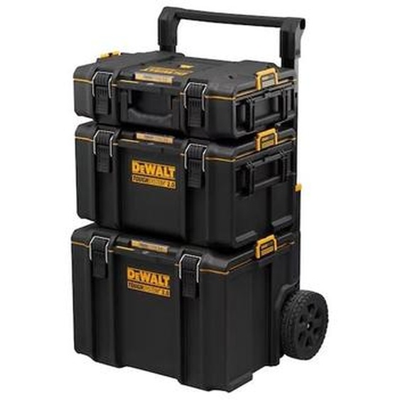 Tour toughsystem Sur Roulettes 2 Coffrets + Boîte à Outils Mobile - DWST83402-1 - Dewalt