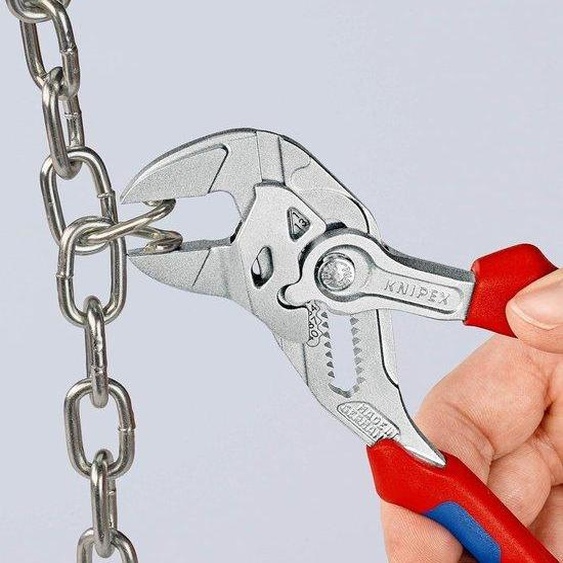 Tournevis à plusieurs embouts - chromé - 180 mm - étui de sécurité - pince-étau