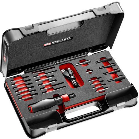 Tournevis assisté 4V E-PROTWIST® en coffret Mbox - 23 pièces - FACOM - ATPA4V.J23PB