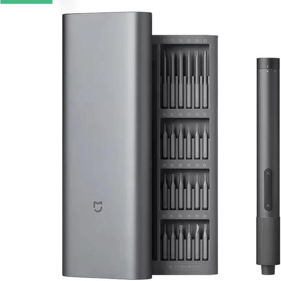 Tournevis électrique de précision MIJIA avec 24 embouts en acier S2, 2 réglages de couple, plus de 400 vis par charge ​ Pour la réparation de la maison intelligente