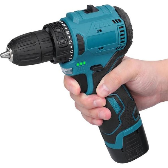 Tournevis électrique - Perceuse-visseuse sans fil 16,8 V - batterie Li-Ion - moteur à balais - prise UE - kit 1 - Gold