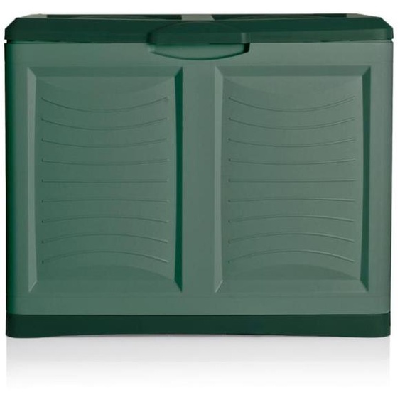 Tout-en-un - Conteneur en plastique 200lt. Conteneur extérieur résistant à leau et aux UV. Couleur verte. Fabriqué en Italie