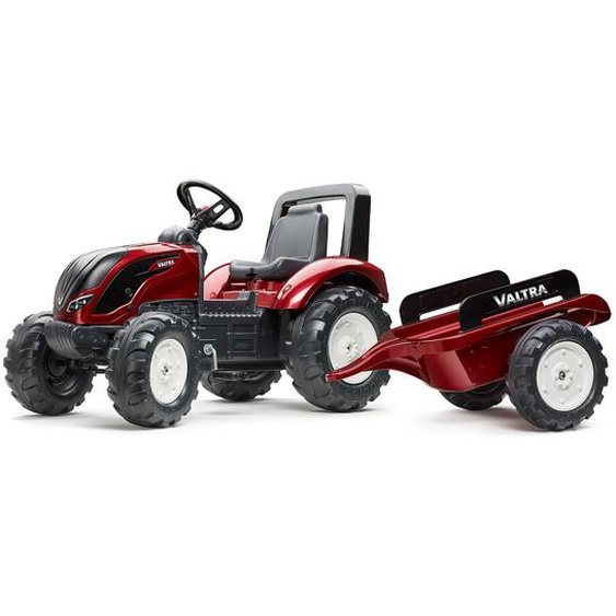Tracteur À Pédales Avec Remorque Rouge Nacré