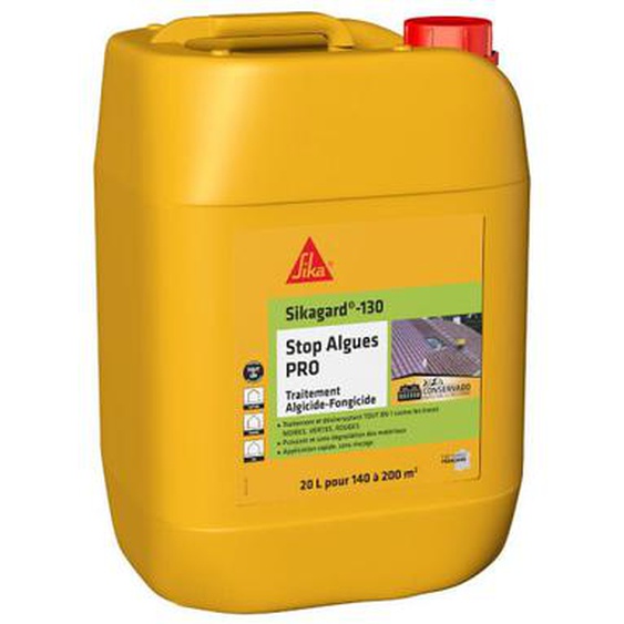 Traitement algicide et fongicide Sika Sika gard-130 Stop Algues Pro - 20L