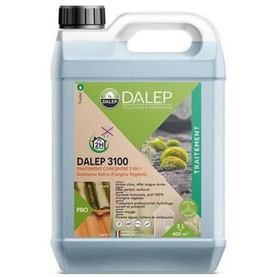 Traitement concentré 2en1 Dalep 3100 pour 160m2 bidon de 5l