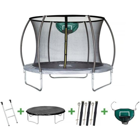 Habitat Et Jardin - Trampoline avec filet intérieur jumper - ø 3,05 - Gris