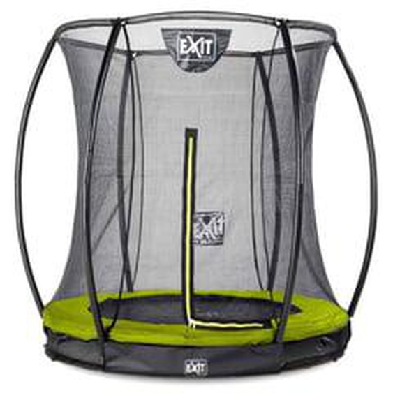 Trampoline enterré rond 183cm noir et filet de sécurité