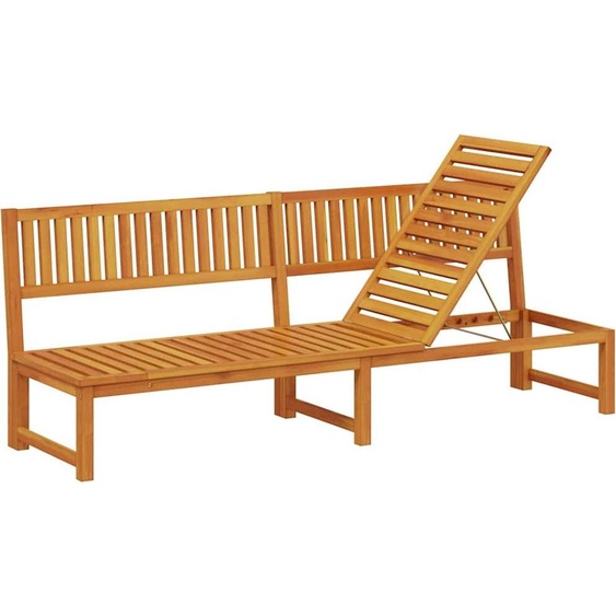 Transat Huile Naturelle 200 x 57 x 75cm Bois dacacia massif