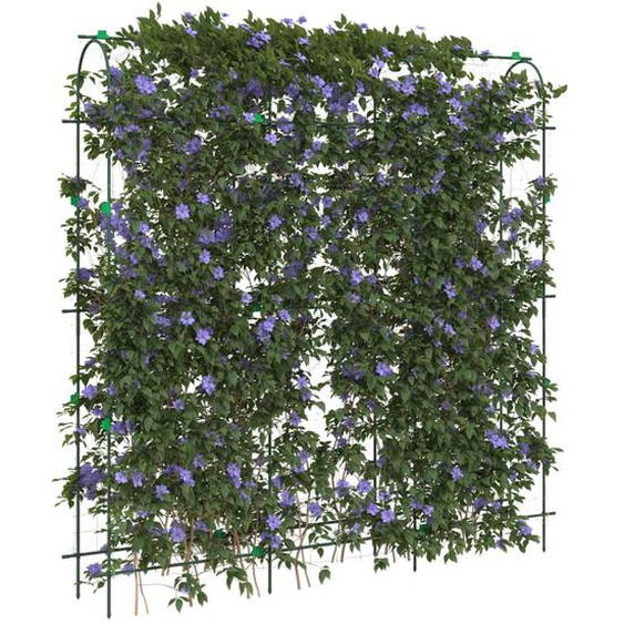 Treillis de jardin pour plantes grimpantes 3 pcs forme en U