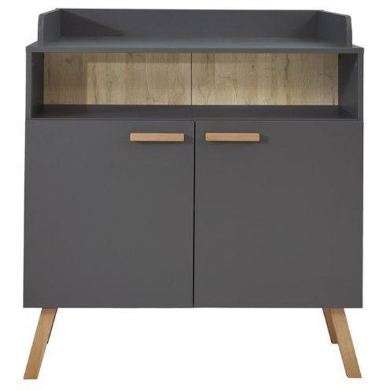 trendteam smart living Commode à Langer, Bois, Blanc, 96 x 105 x 78 cm