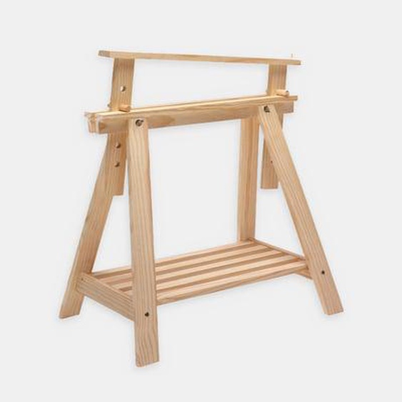 Tréteau architecte pin naturel - 70 x 70 X 98,5 cm