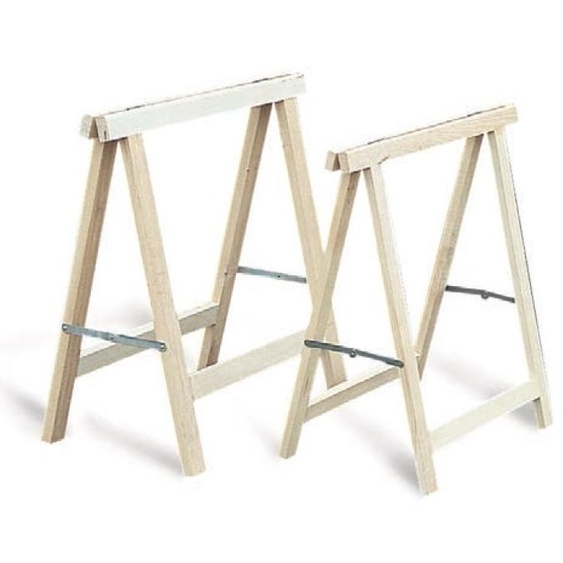 Tréteau pliant bois hêtre 800 x 800 mm MERCIER 4181