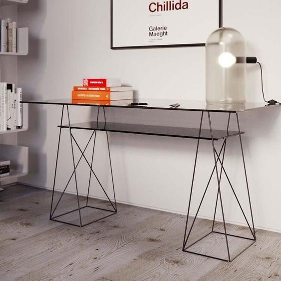 Tréteaux de bureau - KARE - Polar noirs - Design contemporain - Métal