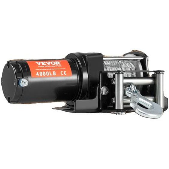 Treuil électrique, force de traction de 4000 lbs, télécommande sans fil et filaire , 4000 livres