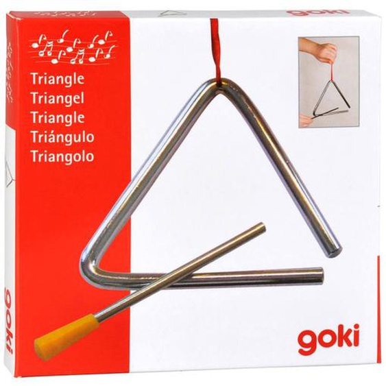 Triangle En Métal 10 Cm Gris