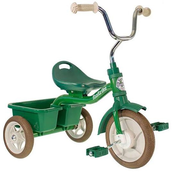 Tricycle En Métal Avec Benne Transporter Italtrike Vert