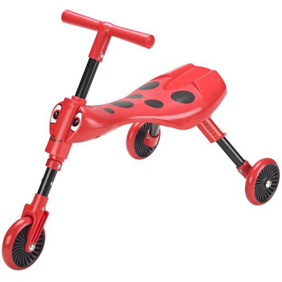 Tricycle Enfant Pliable 3 Roues Scuttlebug Beetle Métal Noir - Rouge