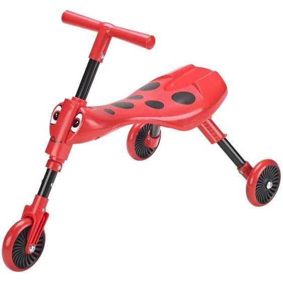Tricycle Enfant Pliable 3 Roues Scuttlebug Beetle Plastique Noir - Rouge