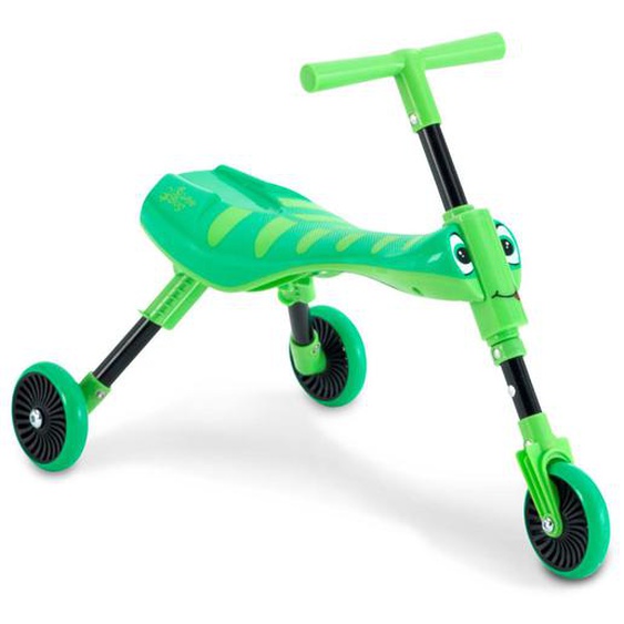 Tricycle Enfant Pliable 3 Roues Scuttlebug Grasshopper Métal Jaune - Vert