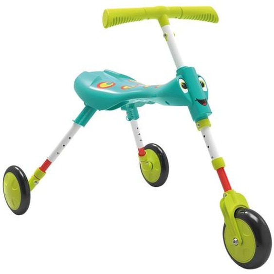 Tricycle Enfant Pliable 3 Roues Scuttlebug Xl Splodge Plastique Bleu - Blanc - Vert