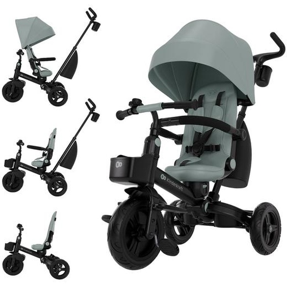 Tricycle Évolutif 6-en-1 Aveo 2 Plus Avec Siège Pivotant 360° Et Position Semi-allongée Vert