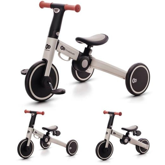 Tricycle Évolutif Pliable 3 En 1 Avec Fonction Draisienne Grey