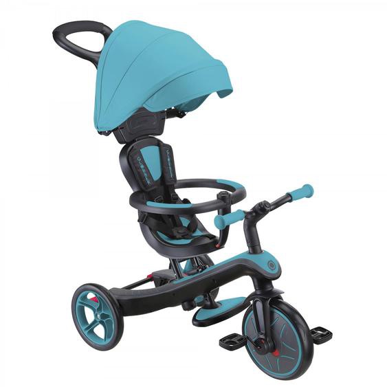 Tricycle Évolutif Pour Bébé Explorer 4 En 1 Bleu Canard