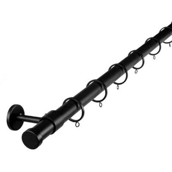 MADURA - Tringle à rideaux Alma  en À compléter avec les supports, embouts et raccords de votre choix Noir