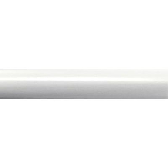 Tringle à rideaux métal blanc brillant 250 cm