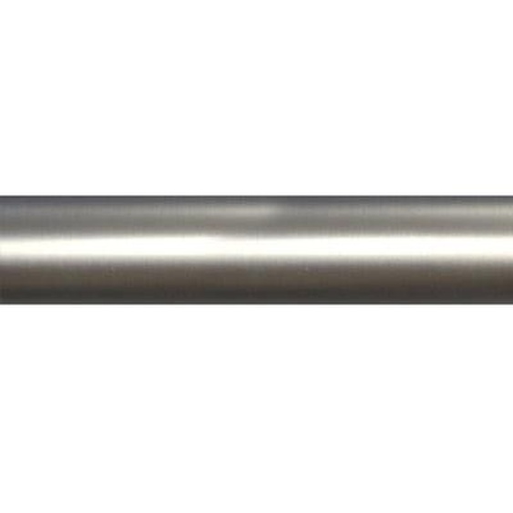 Tringle à rideaux métal chromé mat 150 cm