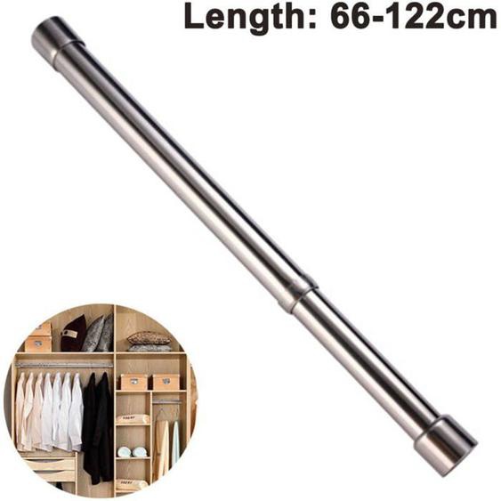 Tringle à vêtements coulissante penderie tringle à vêtements en acier inoxydable, tube de penderie pour armoire, douche, balcon