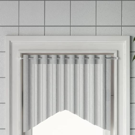 Tringles à rideau 2 pcs blanc et argenté 40-60 cm aluminium